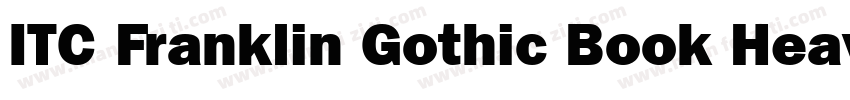 ITC Franklin Gothic Book Heavy字体转换